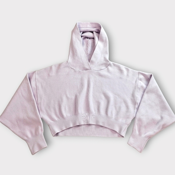 Zara Lavender Cropped Relaxed Fit Hoodie - Picture 5 of 8